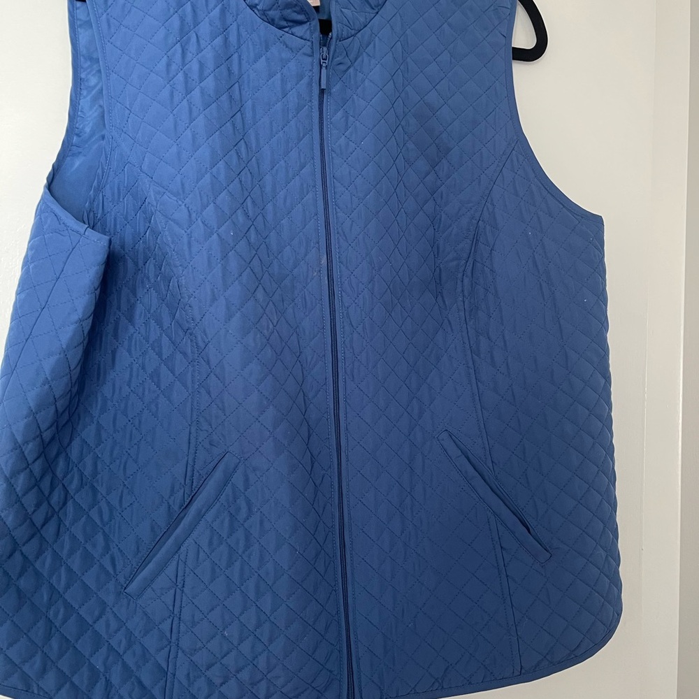 Chico's Blue Quilted Vest